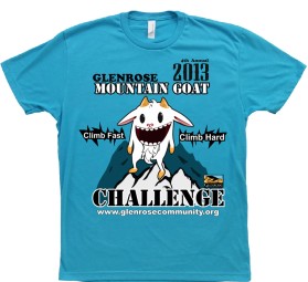 T-Shirt Design entry 651770 submitted by emanuilova to the T-Shirt Design for Glenrose Mountain Goat Challenge run by GMGC