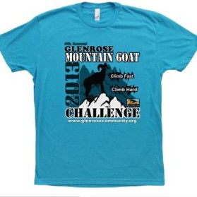 T-Shirt Design entry 651772 submitted by emanuilova to the T-Shirt Design for Glenrose Mountain Goat Challenge run by GMGC