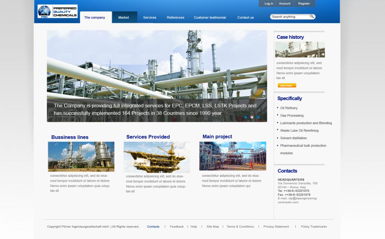 Web Design entry 653411 submitted by designer.mike to the Web Design for Preferred Quality Chemicals, LLC run by Mike4043