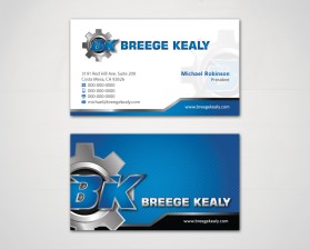 Business Card & Stationery Design Entry 656887 submitted by TCMdesign to the contest for Manufacturing Engineering continuous improvement  run by BK