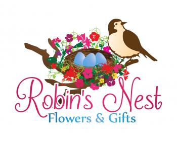 Logo Design entry 661988 submitted by gabby12 to the Logo Design for Robin's Nest Flowers & Gifts run by Robin's Nest