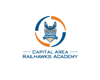 Logo Design entry 668353 submitted by rekakawan to the Logo Design for capitalarearailhawks.com run by BobCHarris