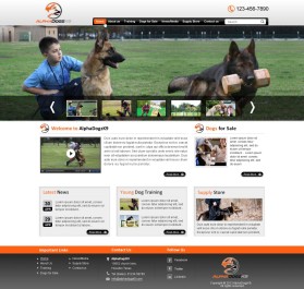Web Design entry 680543 submitted by wirepaper to the Web Design for Alpha Dogs K9 LLC run by alphadogz