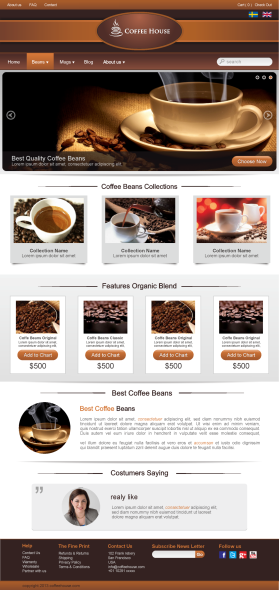 Web Design Entry 684479 submitted by Innovart to the contest for Coffee House run by tritta65