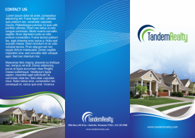 Brochure Design entry 684509 submitted by si9nzation to the Brochure Design for Tandem Realty / www.TandemRealty.com run by TRNMB