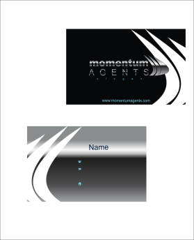 Business Card & Stationery Design entry 684708 submitted by lurth to the Business Card & Stationery Design for Momentum Agents run by swa0330