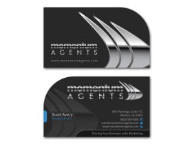 Business Card & Stationery Design entry 684713 submitted by IMFantasia to the Business Card & Stationery Design for Momentum Agents run by swa0330