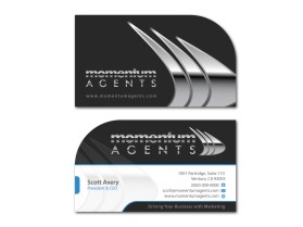 Business Card & Stationery Design entry 684719 submitted by TCMdesign to the Business Card & Stationery Design for Momentum Agents run by swa0330