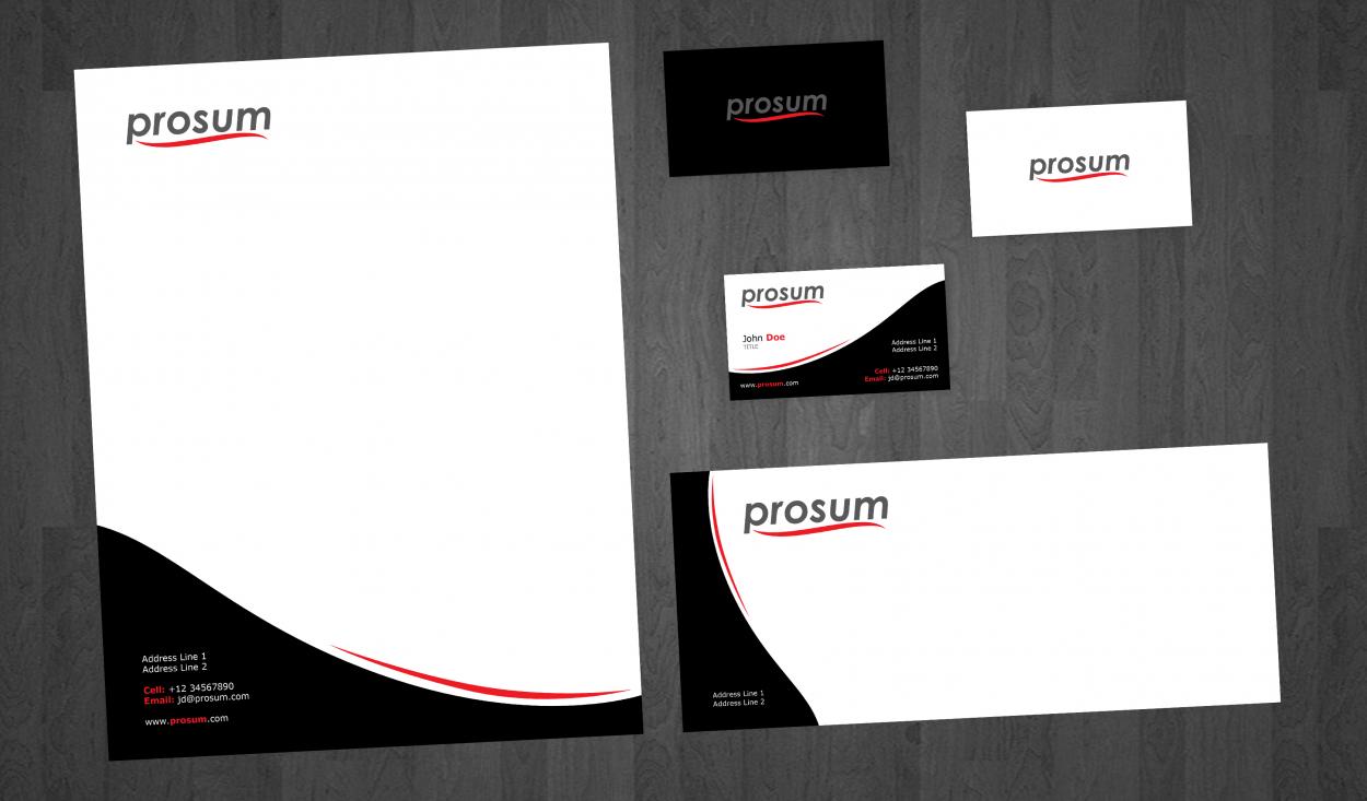 Business Card & Stationery Design entry 690051 submitted by adyyy to the Business Card & Stationery Design for Prosum LLC run by Prosum LLC