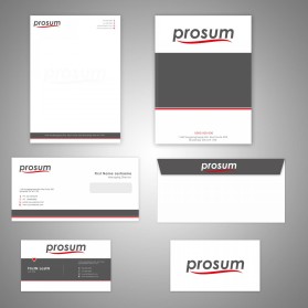 Business Card & Stationery Design entry 690051 submitted by aamirnikkiaadil to the Business Card & Stationery Design for Prosum LLC run by Prosum LLC