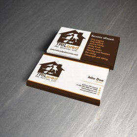 Business Card & Stationery Design Entry 696307 submitted by Brankac to the contest for www.tailoredpetservices.com run by TAILored_Pet_Services