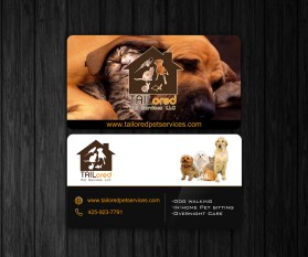 Business Card & Stationery Design Entry 696319 submitted by Beneksz to the contest for www.tailoredpetservices.com run by TAILored_Pet_Services