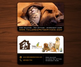 Business Card & Stationery Design entry 696339 submitted by Beneksz to the Business Card & Stationery Design for www.tailoredpetservices.com run by TAILored_Pet_Services