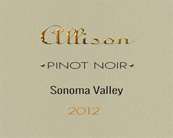 Logo Design entry 707157 submitted by technicky to the Logo Design for Allison, Pinot Noir, Sonoma Valley 2012 run by jimclopton