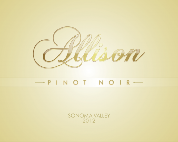Logo Design entry 707171 submitted by GreenEyesAnthony to the Logo Design for Allison, Pinot Noir, Sonoma Valley 2012 run by jimclopton