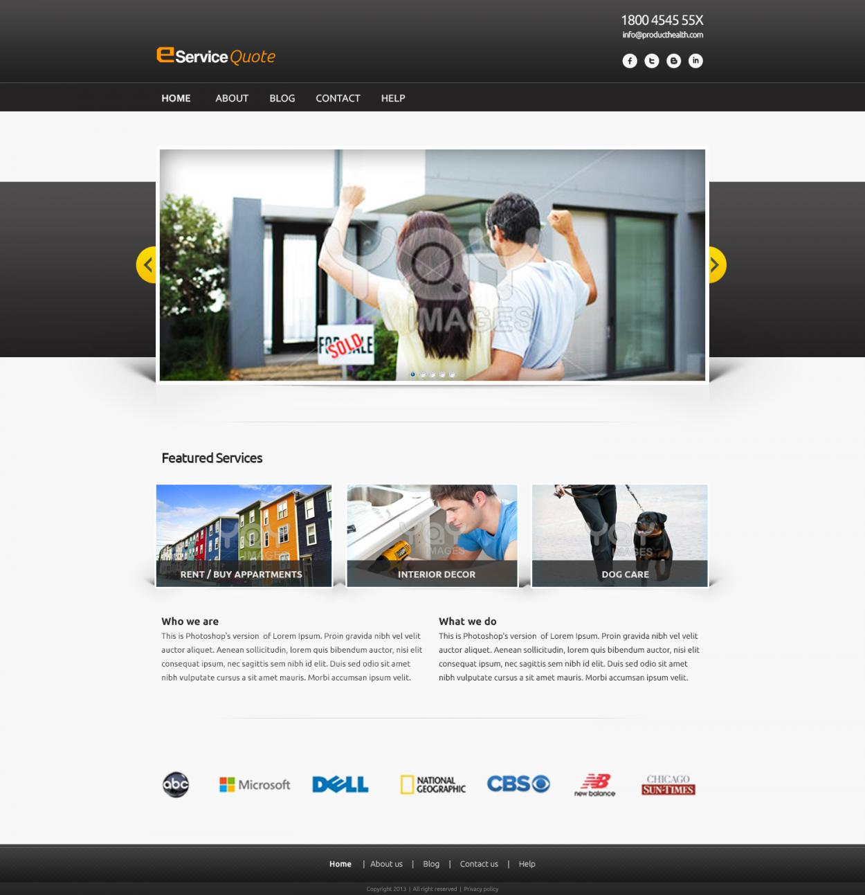 Web Design entry 733374 submitted by wirepaper