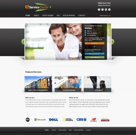 Web Design entry 707236 submitted by wirepaper to the Web Design for eServiceQuote run by spichael