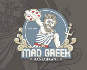 Logo Design Entry 716728 submitted by shakala1 to the contest for Mad Greek Restaurant run by Madgreekboss