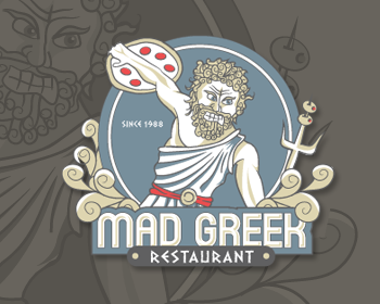 Logo Design entry 716719 submitted by shakala1 to the Logo Design for Mad Greek Restaurant run by Madgreekboss