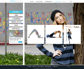 Web Design entry 719957 submitted by BrandNewEyes to the Web Design for YogaGlyphs run by loewen13