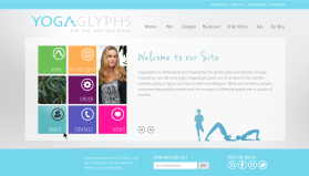 Web Design entry 719973 submitted by BrandNewEyes to the Web Design for YogaGlyphs run by loewen13