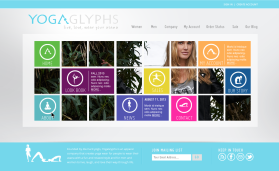Web Design entry 719978 submitted by penta to the Web Design for YogaGlyphs run by loewen13