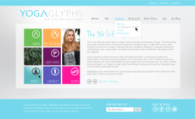 Web Design entry 719987 submitted by penta to the Web Design for YogaGlyphs run by loewen13