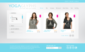Web Design entry 719988 submitted by penta to the Web Design for YogaGlyphs run by loewen13