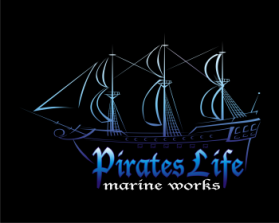 Logo Design entry 723347 submitted by penta to the Logo Design for pirates life marine works run by Beachbumn