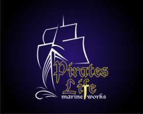 Logo Design entry 723348 submitted by shabrinart2 to the Logo Design for pirates life marine works run by Beachbumn