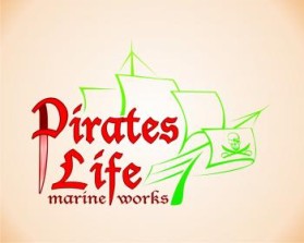 Logo Design entry 723350 submitted by penta to the Logo Design for pirates life marine works run by Beachbumn