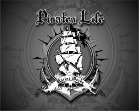 Logo Design entry 723364 submitted by penta to the Logo Design for pirates life marine works run by Beachbumn