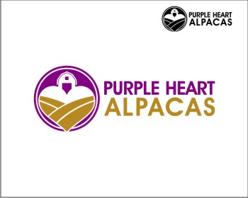 Logo Design entry 727143 submitted by phonic to the Logo Design for Purple Heart Alpacas run by PacaTan