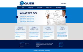 Web Design entry 732880 submitted by luckydesign to the Web Design for Queb Technologies run by Naveed 
