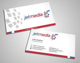 Business Card & Stationery Design entry 734774 submitted by aamirnikkiaadil to the Business Card & Stationery Design for JETMEDIA run by jetmedia