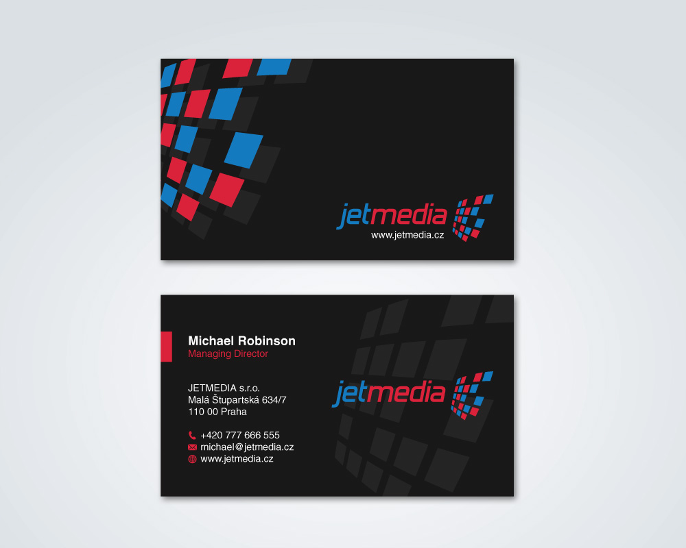 Business Card & Stationery Design entry 734796 submitted by TCMdesign to the Business Card & Stationery Design for JETMEDIA run by jetmedia