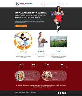 Web Design entry 737174 submitted by Cre8iveVines to the Web Design for TraeloSports run by traelosports