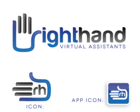 Logo Design entry 738733 submitted by john12343 to the Logo Design for Right Hand Virtual Assistants run by sdt