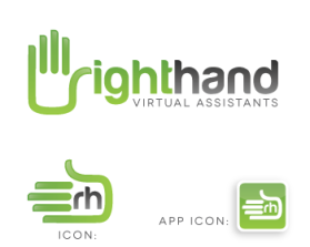 Logo Design entry 738834 submitted by glowerz23 to the Logo Design for Right Hand Virtual Assistants run by sdt
