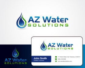 Logo Design entry 740704 submitted by airish.designs to the Logo Design for www.azwatersolutions.com run by cch123