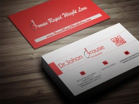 Business Card & Stationery Design entry 747678 submitted by bachir7 to the Business Card & Stationery Design for www.BrouseRapidWeightLoss.com run by Dr. John