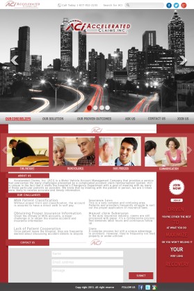 Web Design Entry 748628 submitted by LKdesign to the contest for Accelerated Claims run by acceleratedclaims