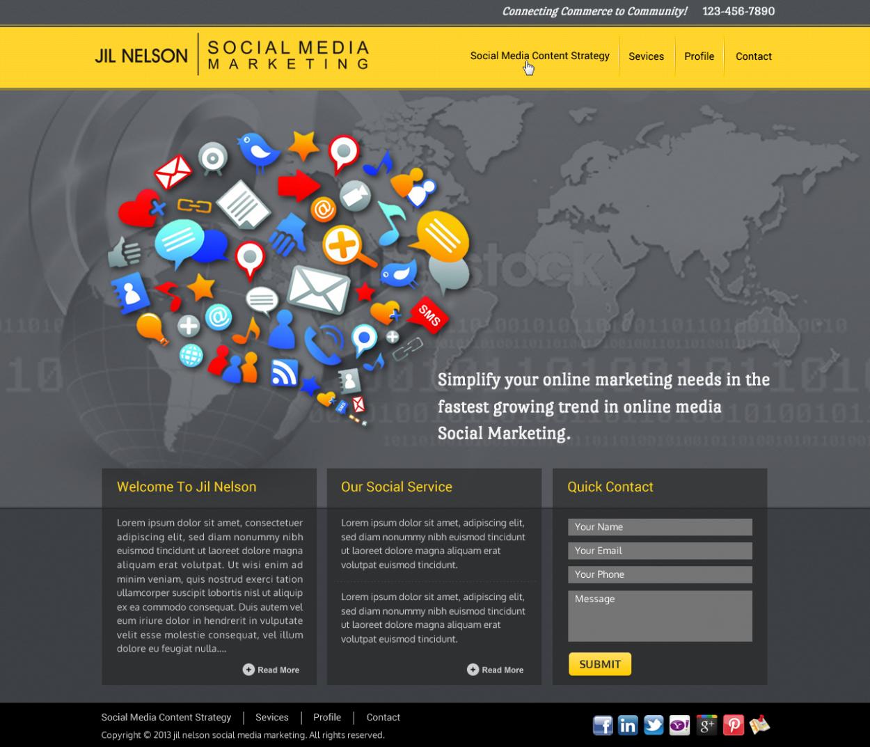 Web Design entry 783452 submitted by nerdcreatives