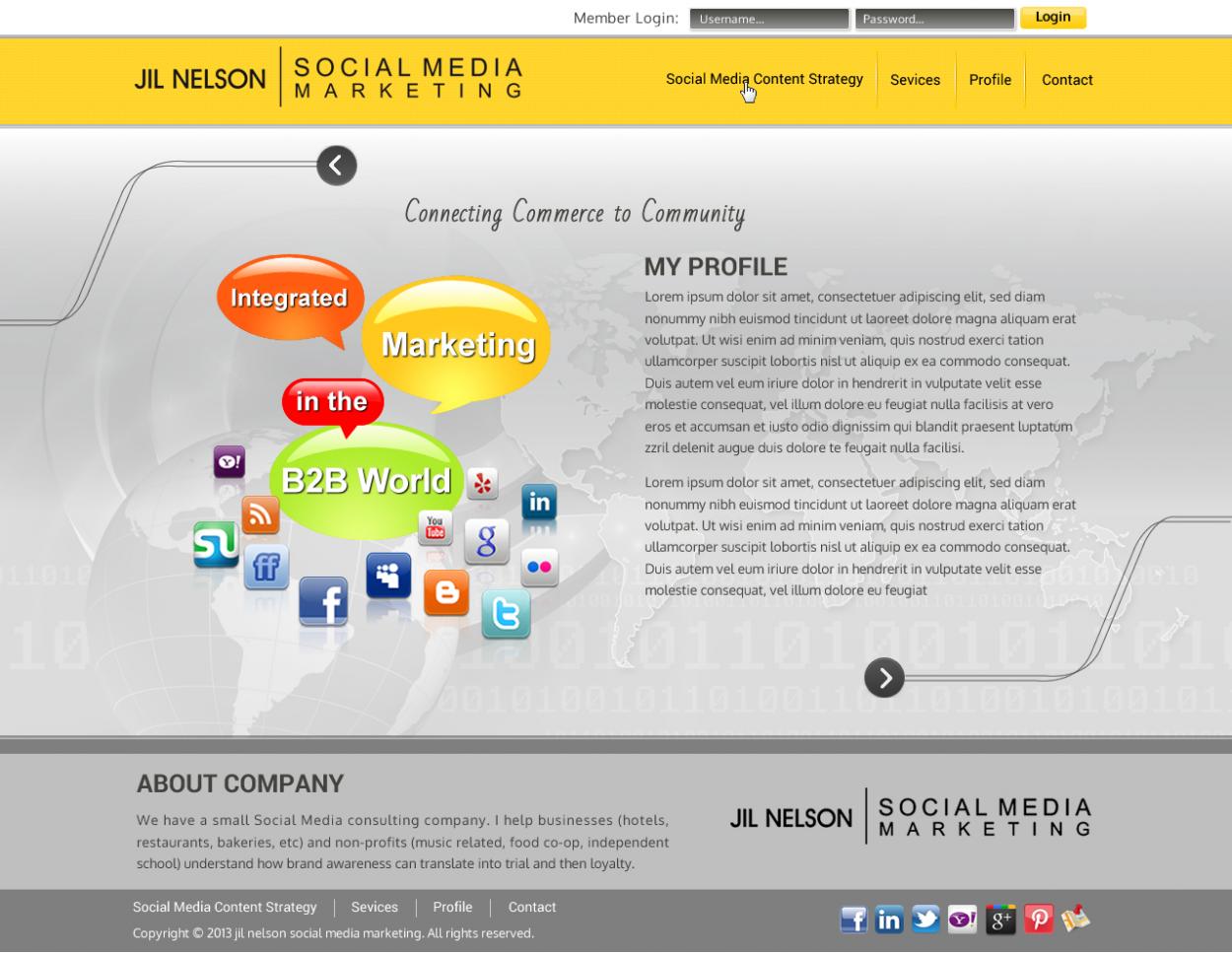 Web Design entry 783453 submitted by nerdcreatives