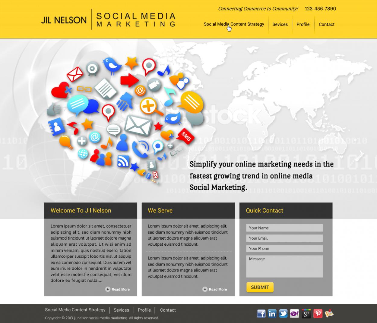 Web Design entry 783506 submitted by nerdcreatives