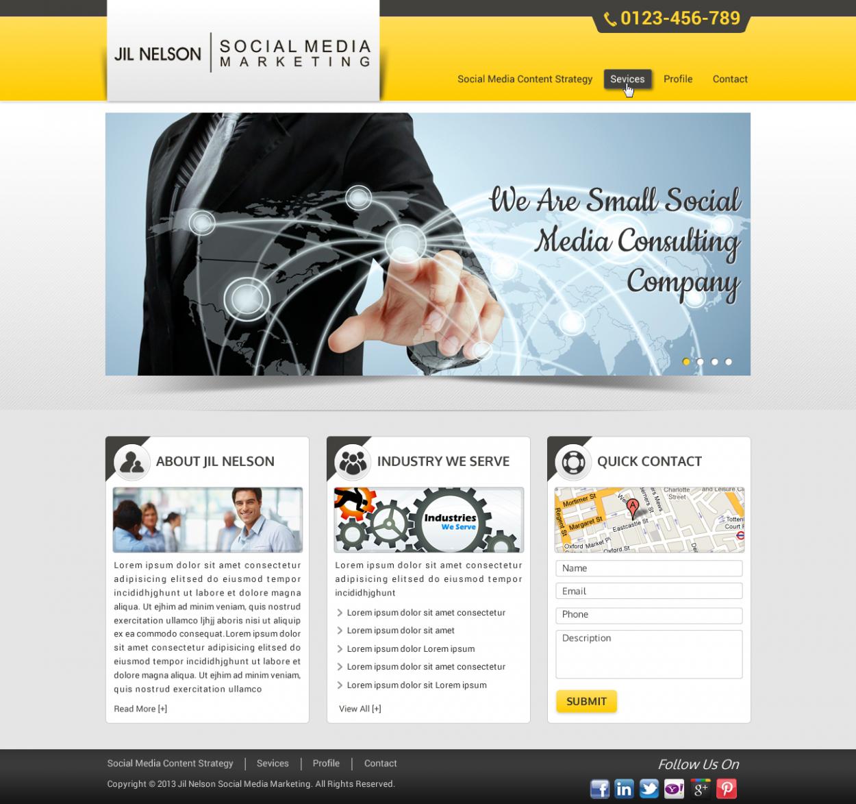 Web Design entry 783531 submitted by nerdcreatives