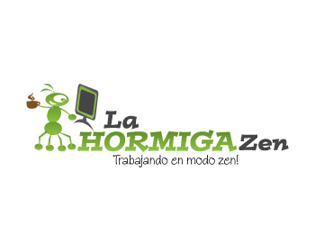 Logo Design entry 754343 submitted by ibbie ammiel to the Logo Design for La hormiga zen / The zening  Ant  run by Victoria Miller