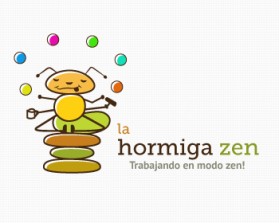 Logo Design entry 754343 submitted by Karunesh to the Logo Design for La hormiga zen / The zening  Ant  run by Victoria Miller
