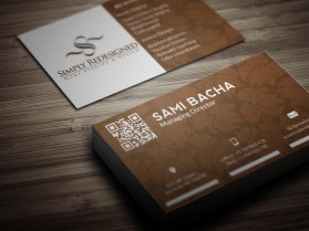 Business Card & Stationery Design entry 759495 submitted by Ashok2014 to the Business Card & Stationery Design for www.simplyredesigned.com run by KUCER