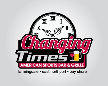 Logo Design entry 765139 submitted by bocaj.ecyoj to the Logo Design for Changing Times American Sports Bar & Grille run by rachel2010b